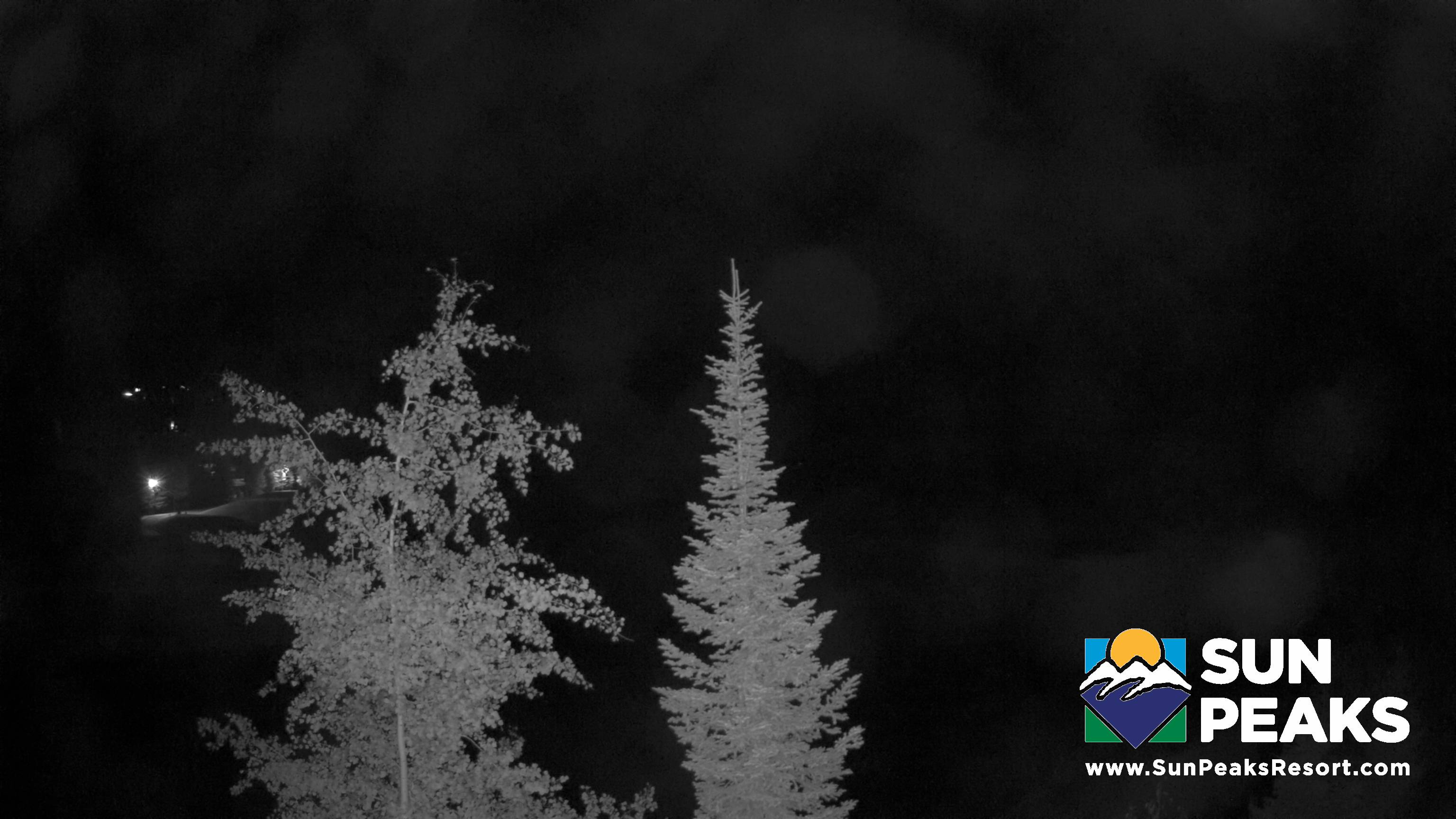 Sun Peaks Golf Course snow cam captured at 4 October 2026 at 11:55 pm GMT-7