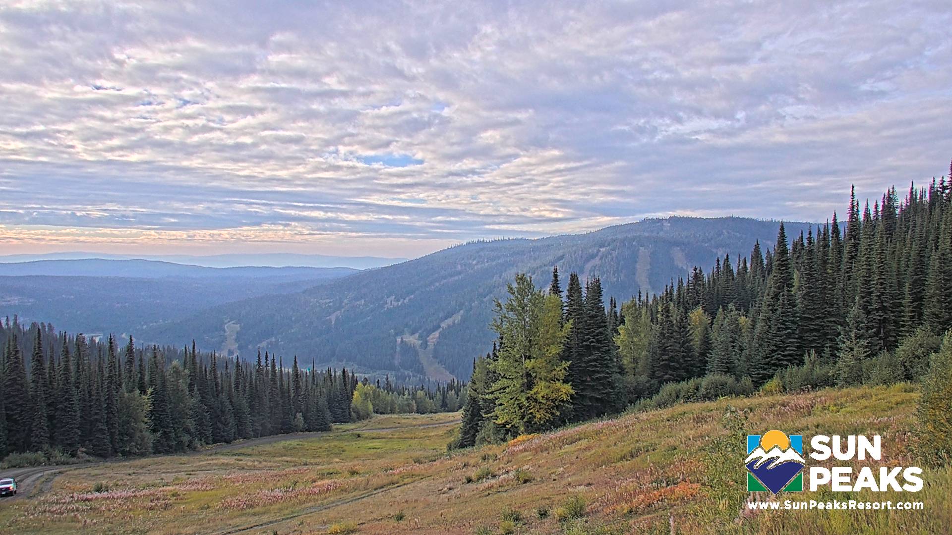 Sun Peaks Elevation - Mount Morrisey snow cam captured at 23 September 2026 at 8:17 am GMT-7
