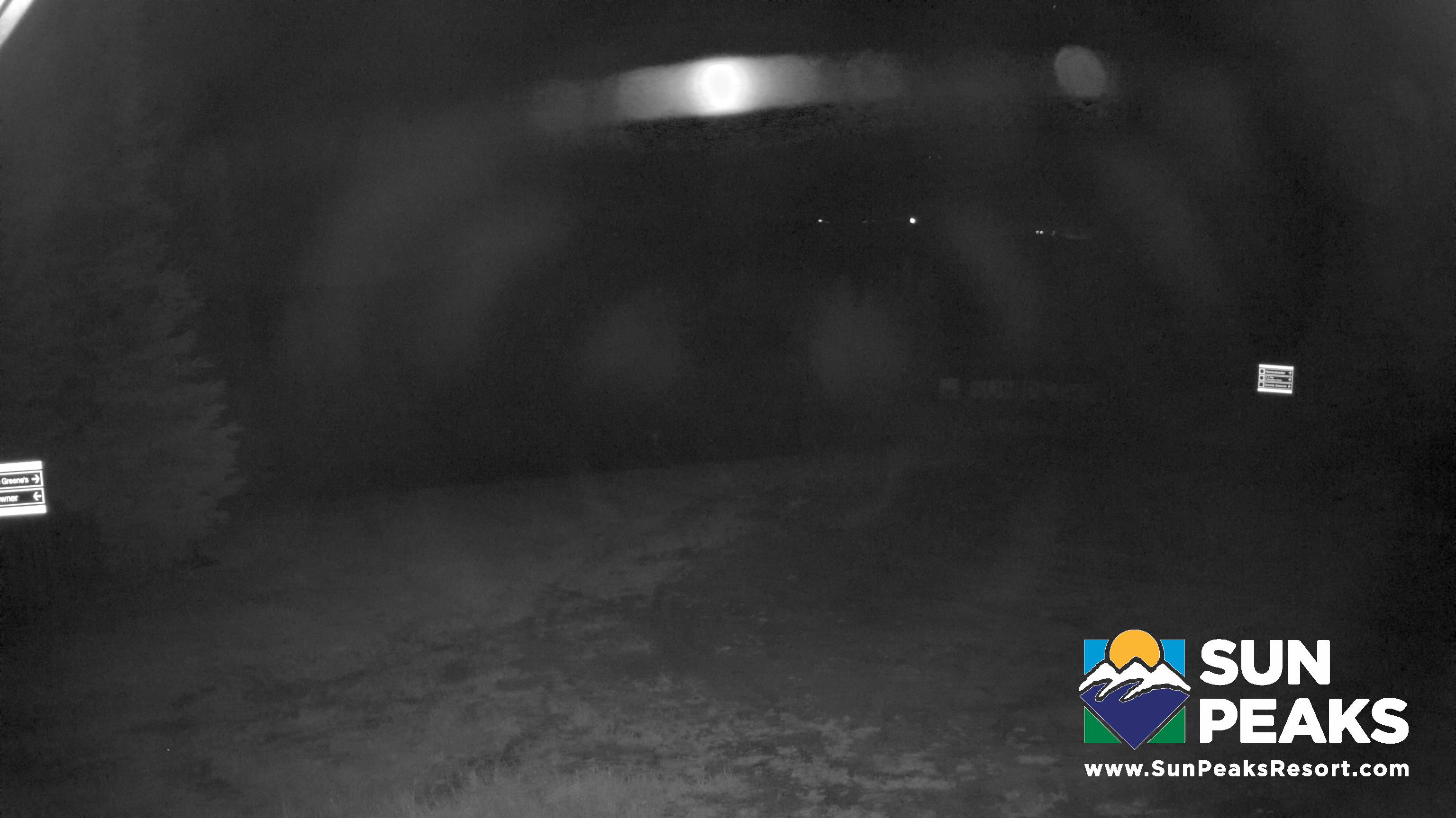 Sun Peaks Sundance snow cam captured at 18 September 2026 at 11:55 pm GMT-7