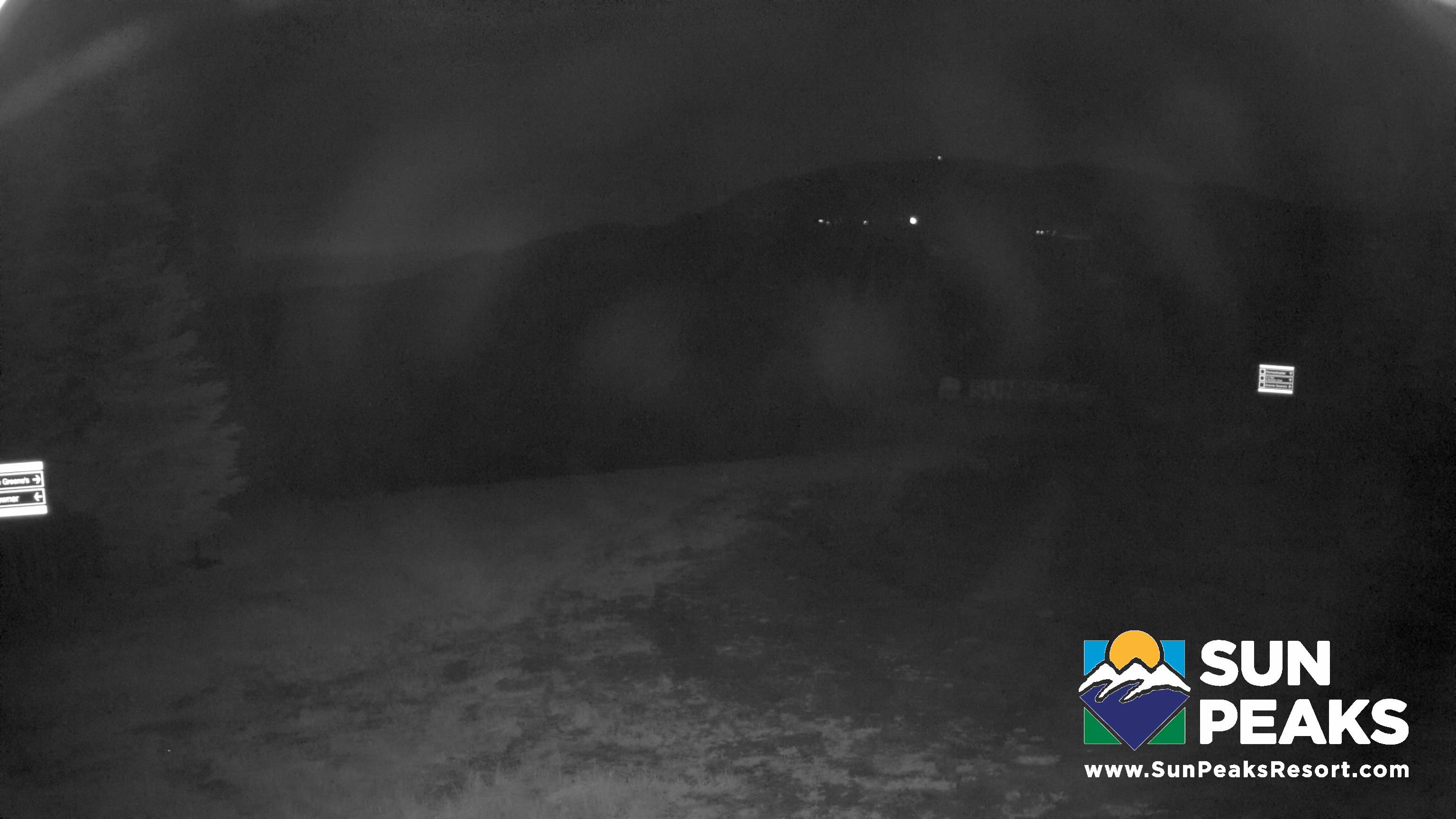 Sun Peaks Sundance snow cam captured at 24 September 2026 at 11:54 pm GMT-7