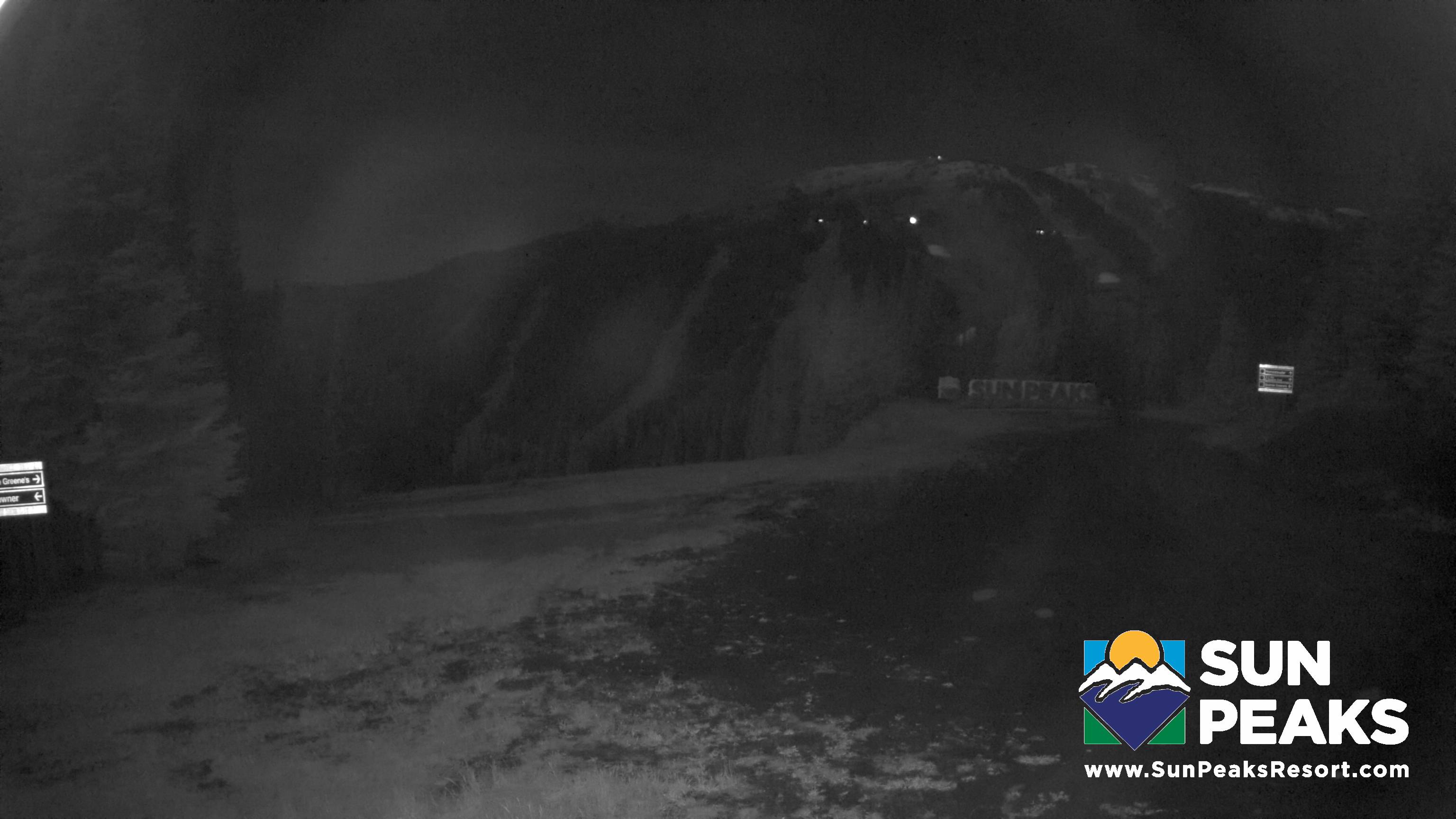 Sun Peaks Sundance snow cam captured at 26 September 2026 at 10:56 pm GMT-7