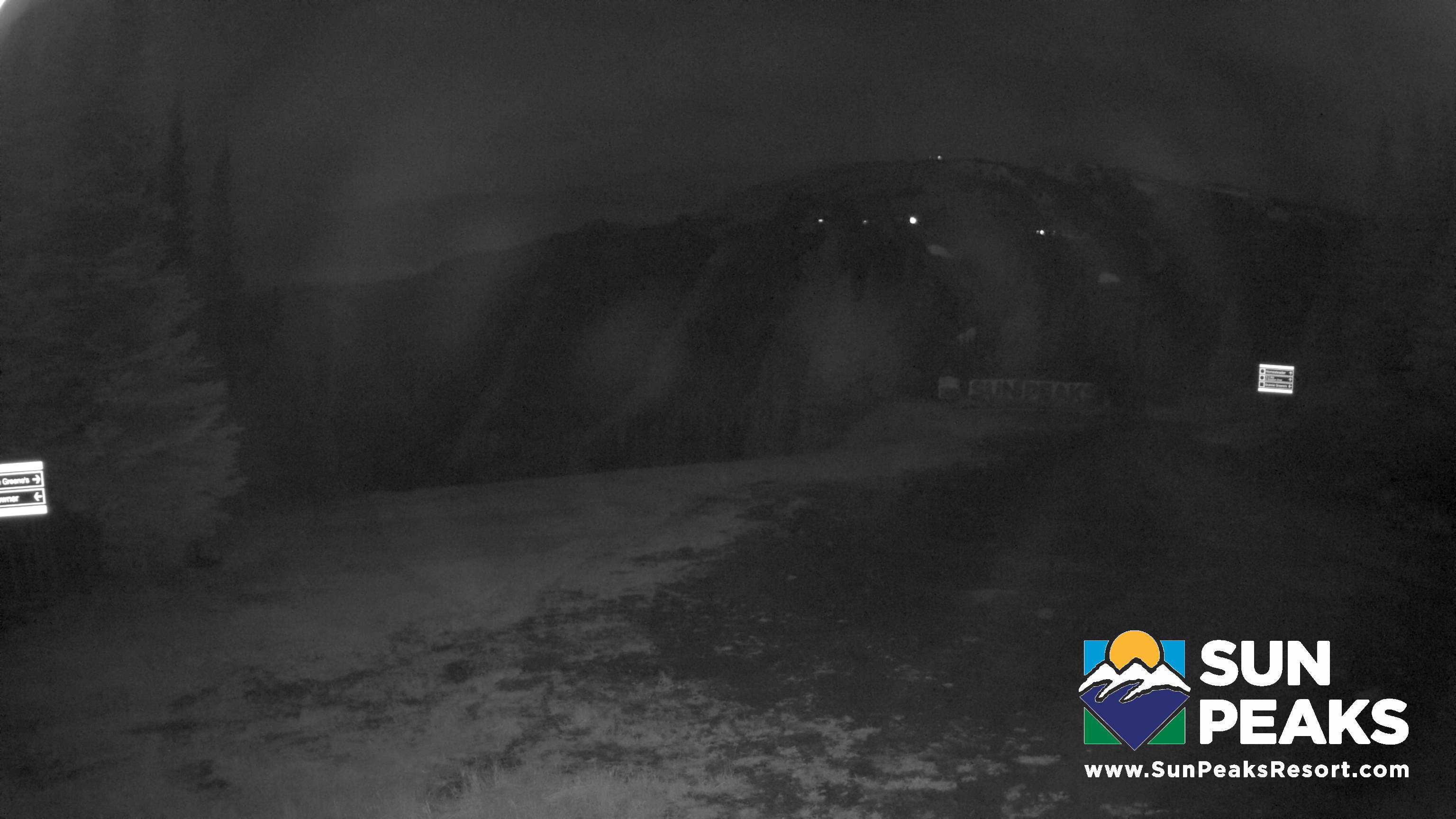 Sun Peaks Sundance snow cam captured at 27 September 2026 at 11:55 pm GMT-7