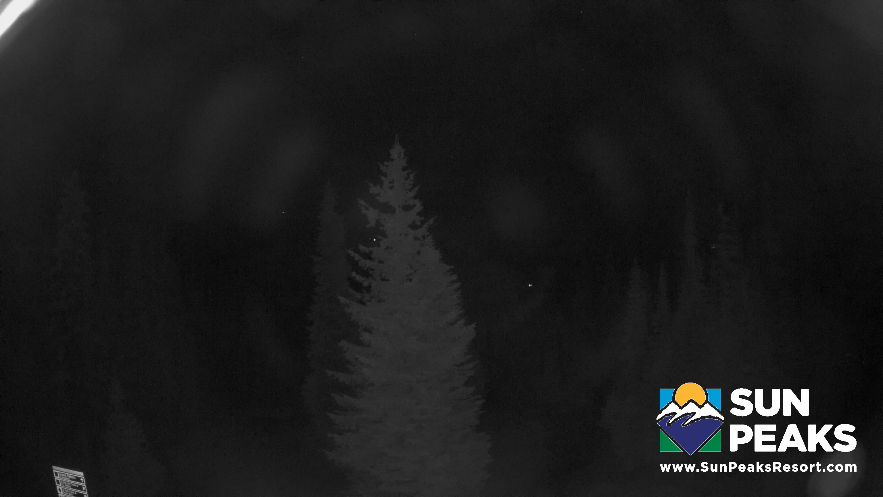 Sun Peaks Mount Tod snow cam captured at 13 September 2026 at 11:51 pm GMT-7