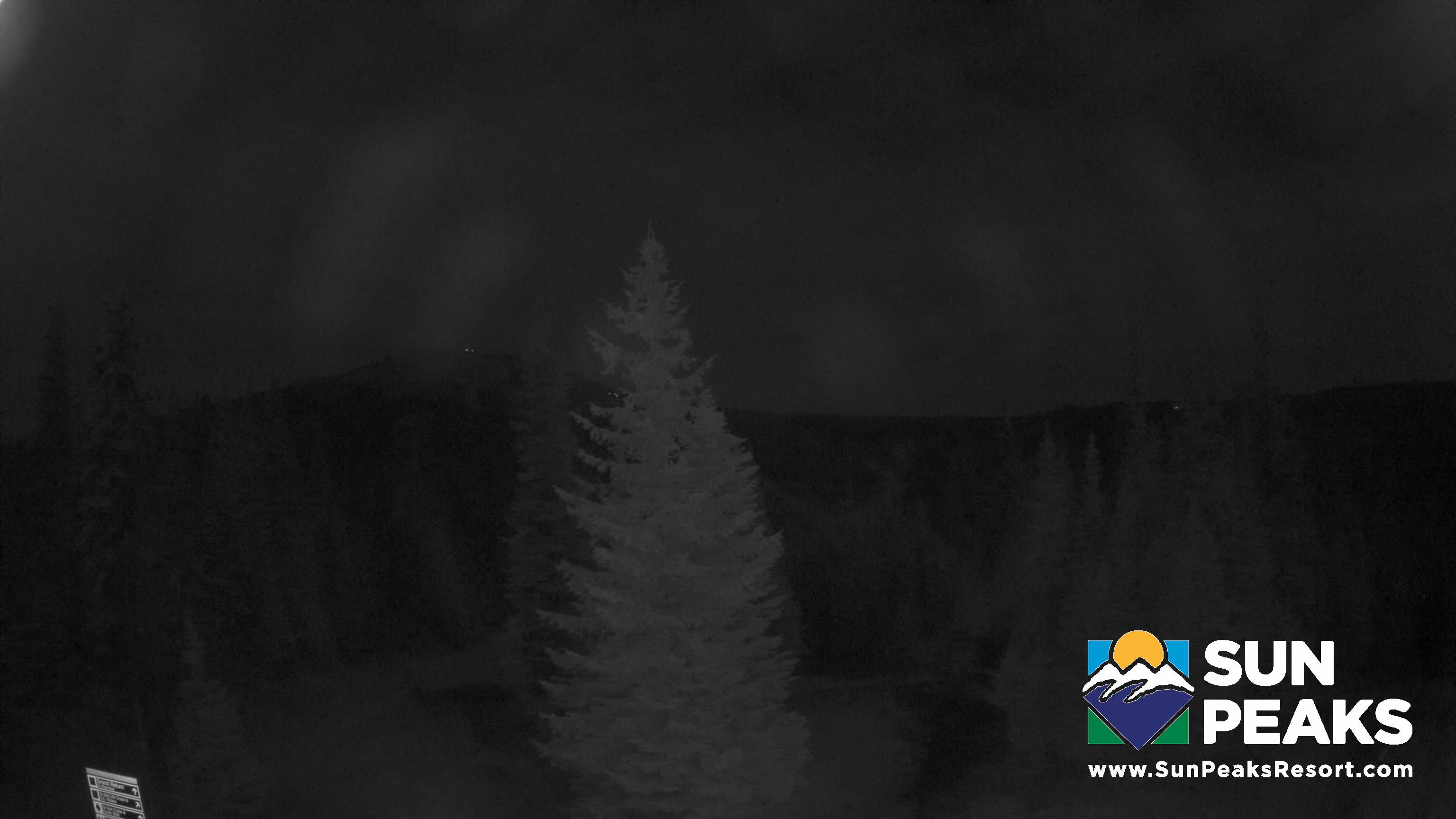 Sun Peaks Mount Tod snow cam captured at 27 September 2026 at 11:55 pm GMT-7