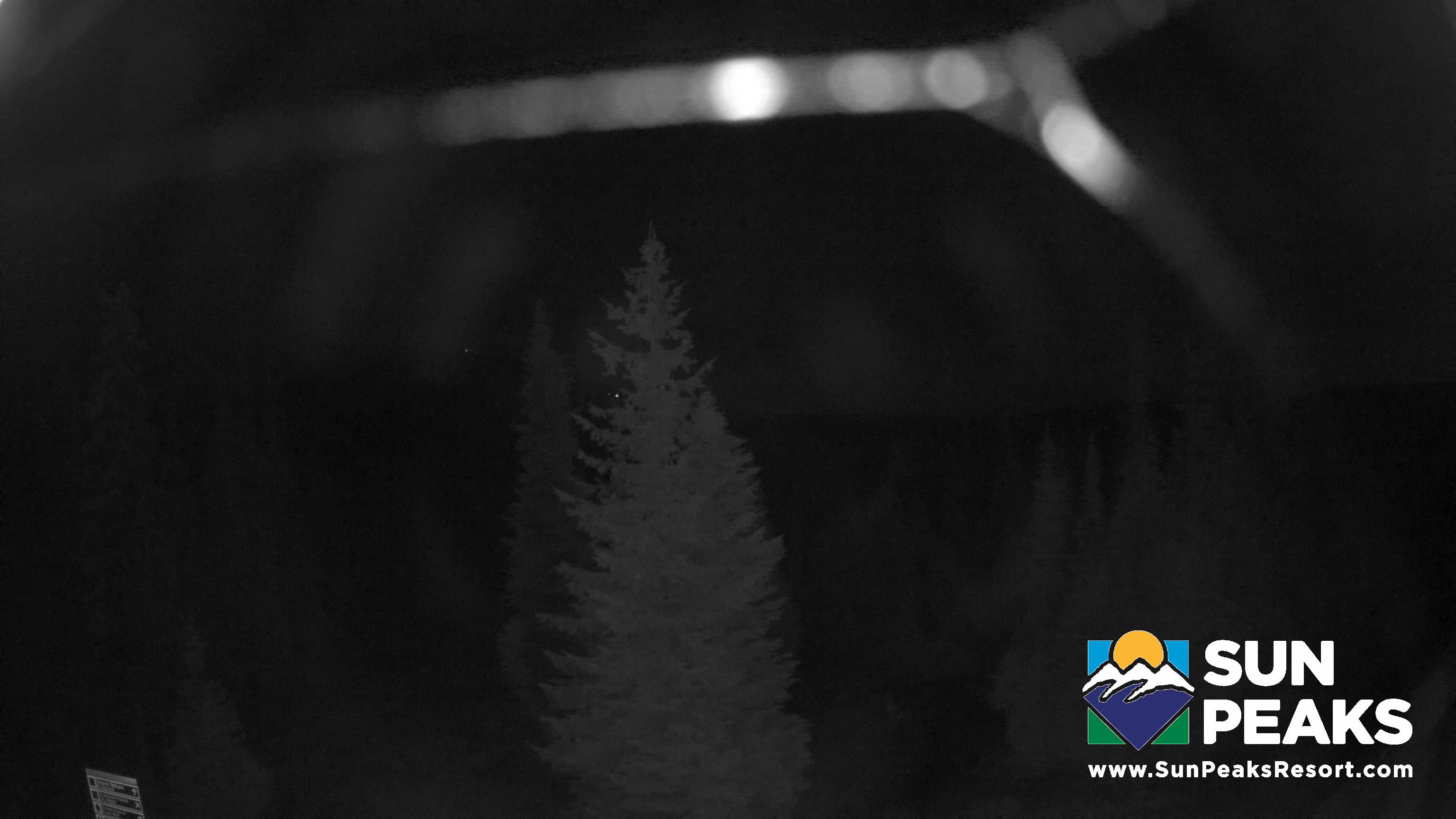 Sun Peaks Mount Tod snow cam captured at 2 October 2026 at 11:45 pm GMT-7