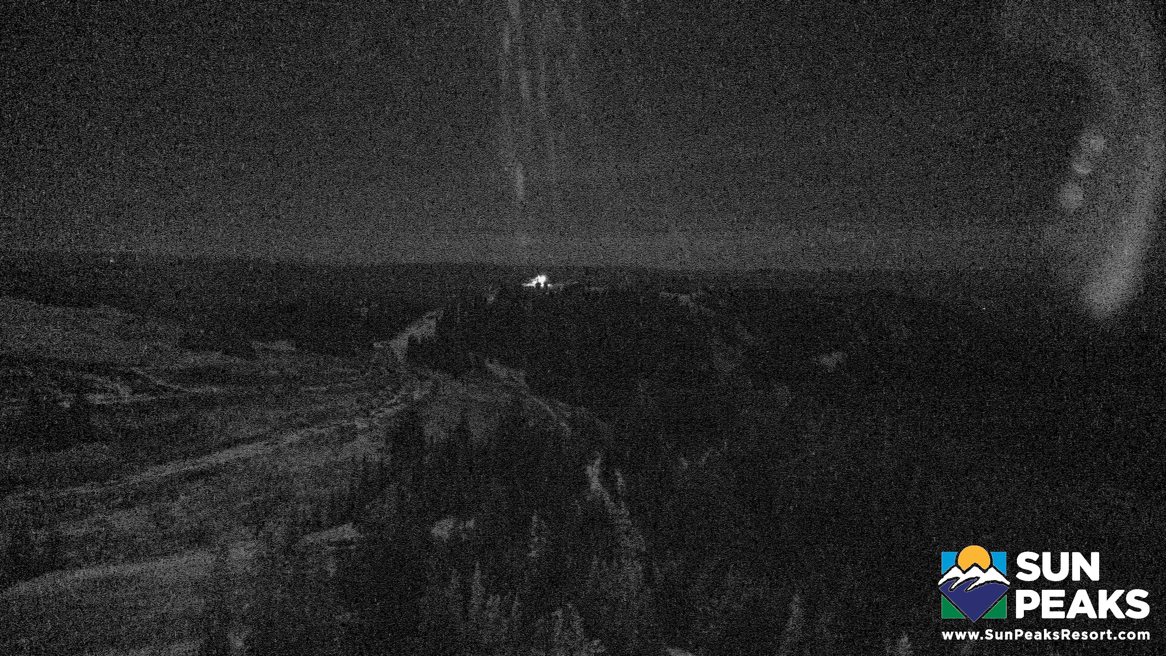 Sun Peaks West Bowl - Top of the World snow cam captured at 26 September 2026 at 10:56 pm GMT-7