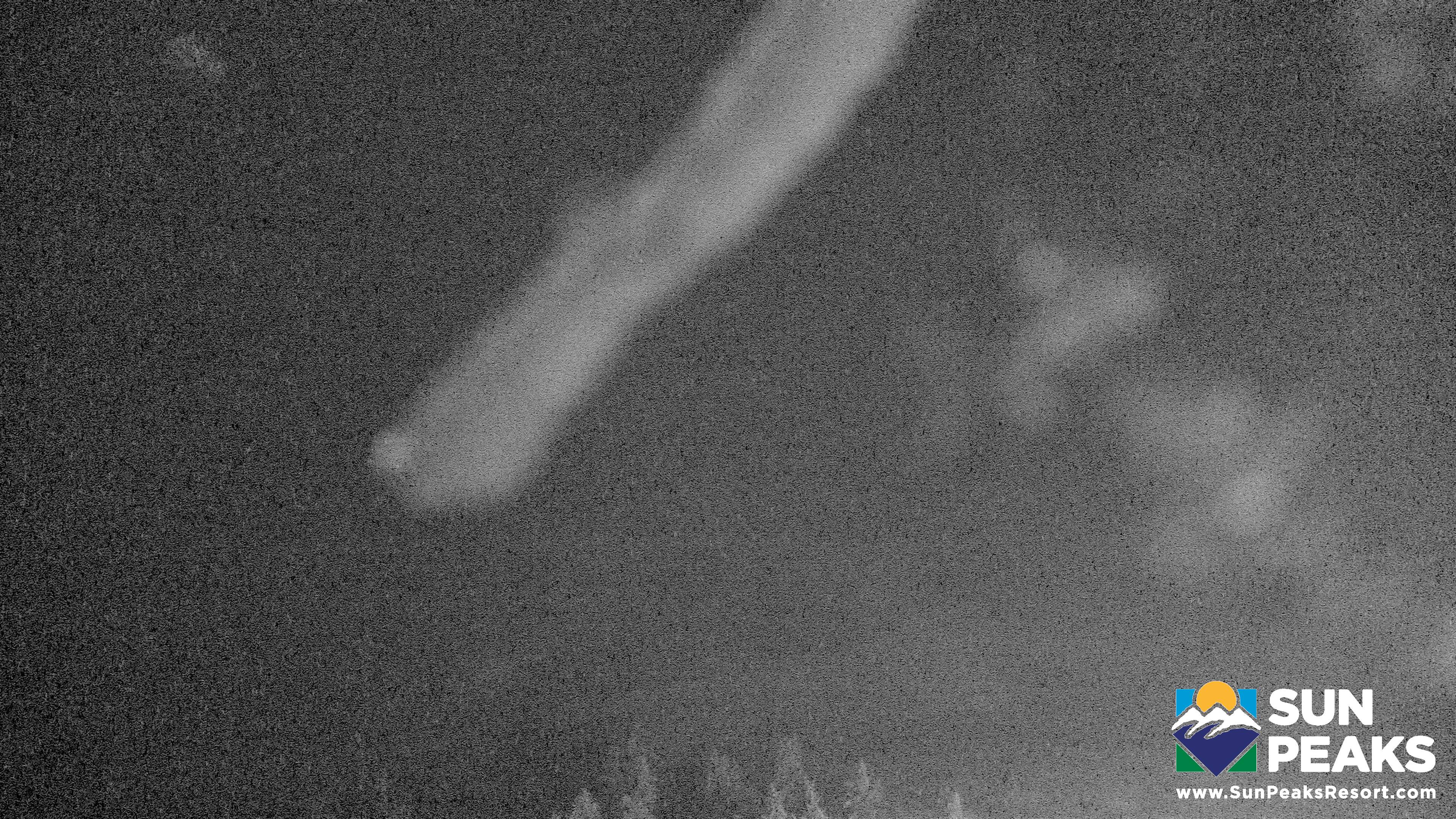 Sun Peaks West Bowl snow cam captured at 25 September 2026 at 11:57 pm GMT-7