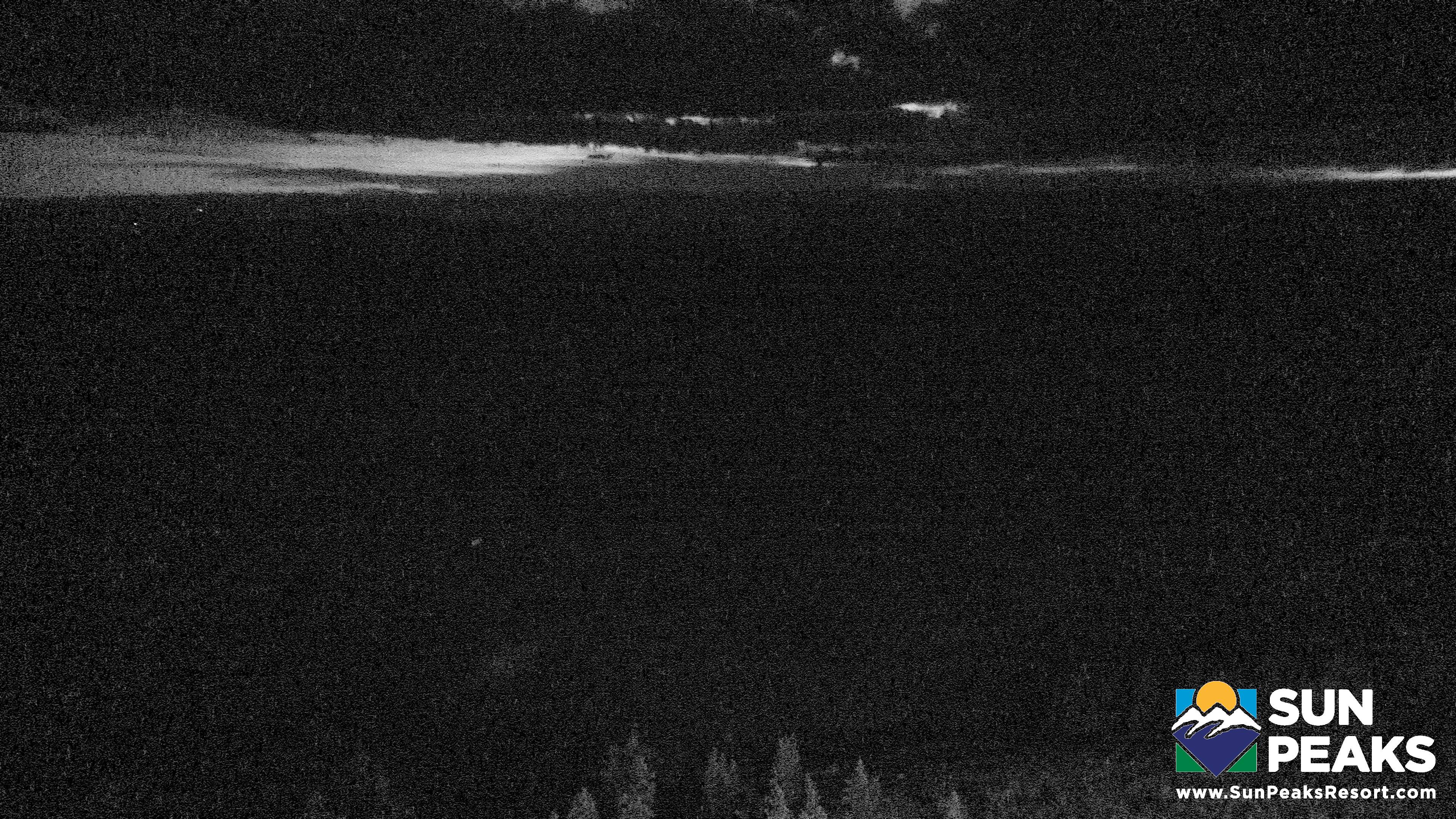 Sun Peaks West Bowl snow cam captured at 5 October 2026 at 7:37 pm GMT-7