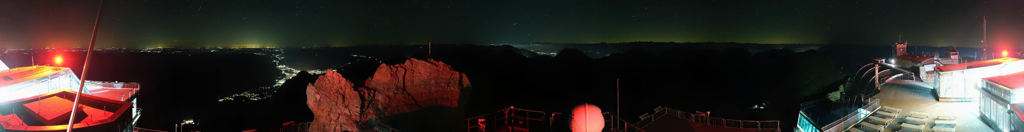 Zugspitze Zugspitze Summit Terrace snow cam captured at 14 September 2026 at 11:54 pm GMT+2