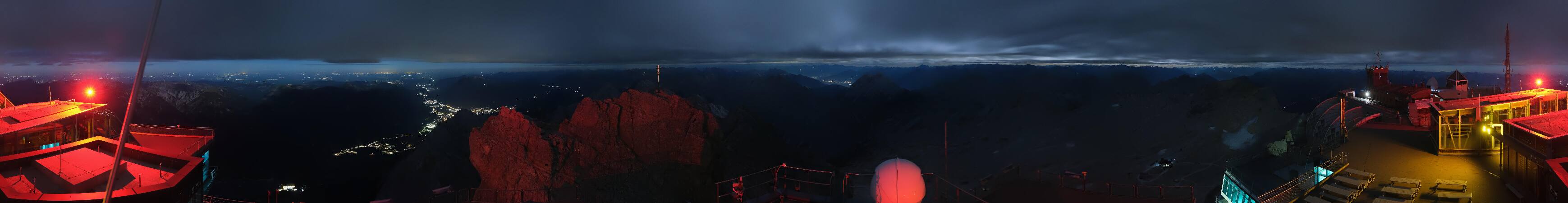 Zugspitze Zugspitze Summit Terrace snow cam captured at 23 September 2026 at 11:57 pm GMT+2