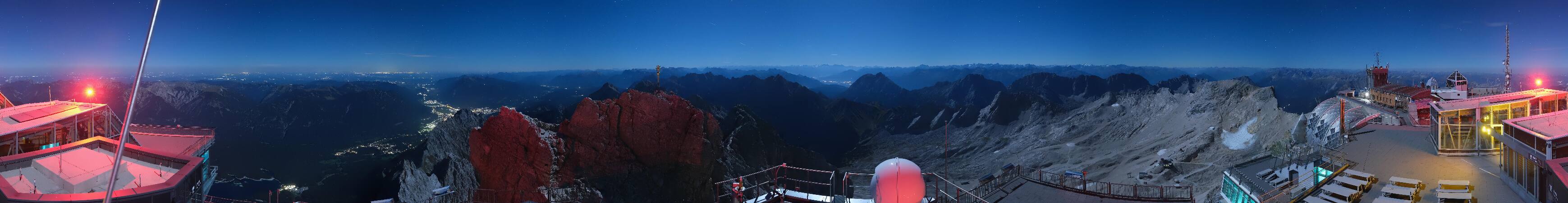 Zugspitze Zugspitze Summit Terrace snow cam captured at 27 September 2026 at 11:50 pm GMT+2
