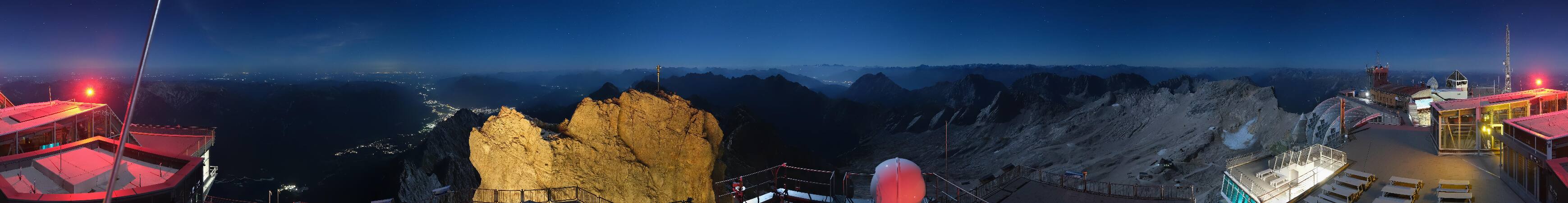 Zugspitze Zugspitze Summit Terrace snow cam captured at 28 September 2026 at 11:53 pm GMT+2