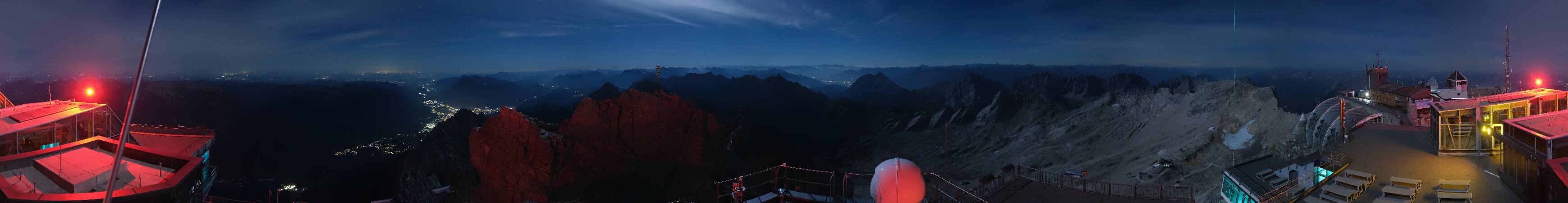Zugspitze Zugspitze Summit Terrace snow cam captured at 29 September 2026 at 11:45 pm GMT+2