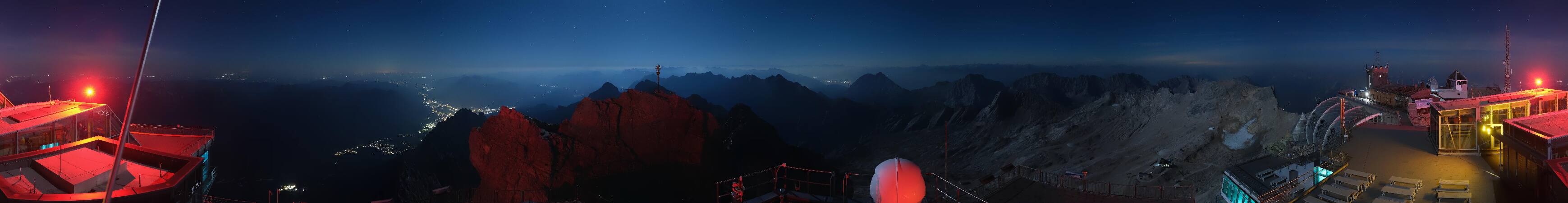 Zugspitze Zugspitze Summit Terrace snow cam captured at 30 September 2026 at 11:47 pm GMT+2