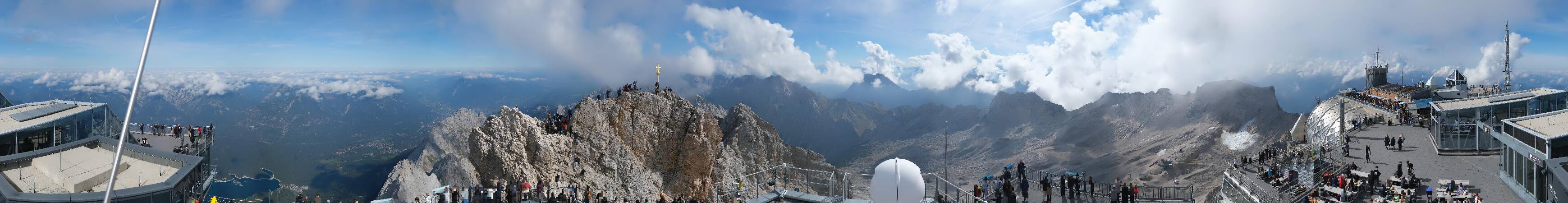 Zugspitze Zugspitze Summit Terrace snow cam captured at 3 October 2026 at 1:17 pm GMT+2