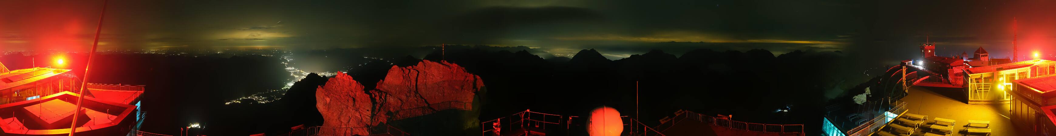 Zugspitze Zugspitze Summit Terrace snow cam captured at 4 October 2026 at 11:51 pm GMT+2