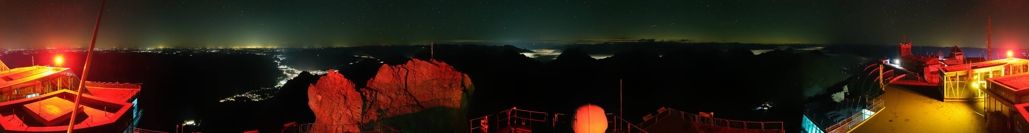 Zugspitze Zugspitze Summit Terrace snow cam captured at 5 October 2026 at 11:58 pm GMT+2