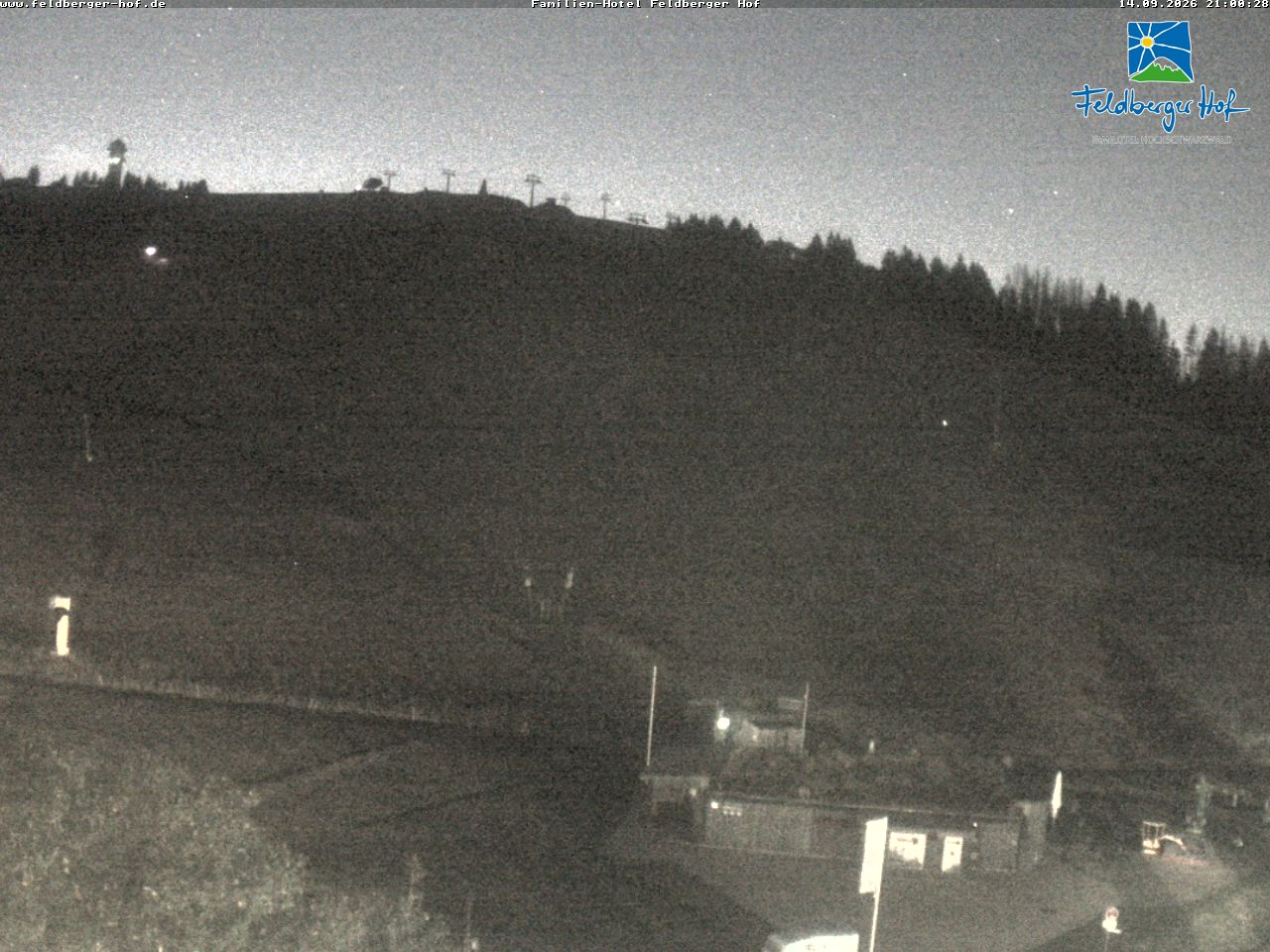 Feldberg Feldberger Hof snow cam captured at 14 September 2026 at 9:09 pm GMT+2