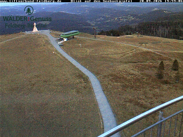Feldberg Seebuck snow cam captured at 20 September 2026 at 8:00 pm GMT+2