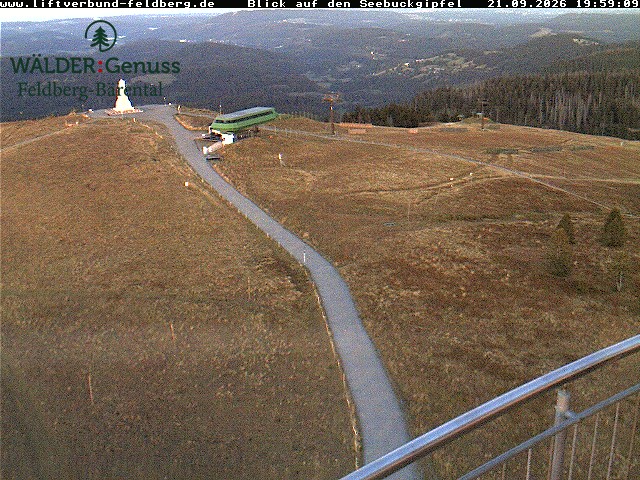 Feldberg Seebuck snow cam captured at 21 September 2026 at 8:01 pm GMT+2