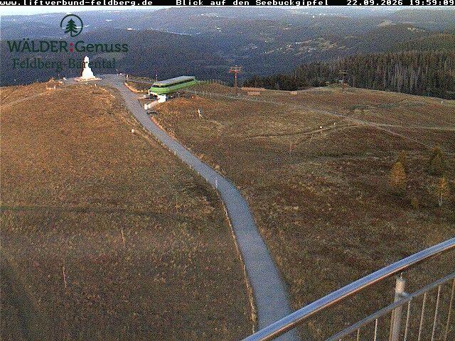 Feldberg Seebuck snow cam captured at 22 September 2026 at 8:03 pm GMT+2