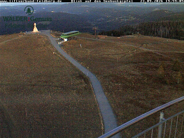 Feldberg Seebuck snow cam captured at 23 September 2026 at 8:04 pm GMT+2