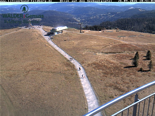 Feldberg Seebuck snow cam captured at 26 September 2026 at 10:51 am GMT+2