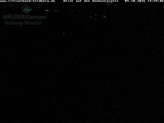 Feldberg Seebuck snow cam captured at 5 October 2026 at 8:06 pm GMT+2