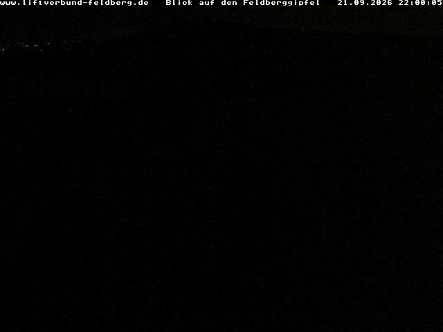 Feldberg Feldberg Summit snow cam captured at 21 September 2026 at 10:02 pm GMT+2