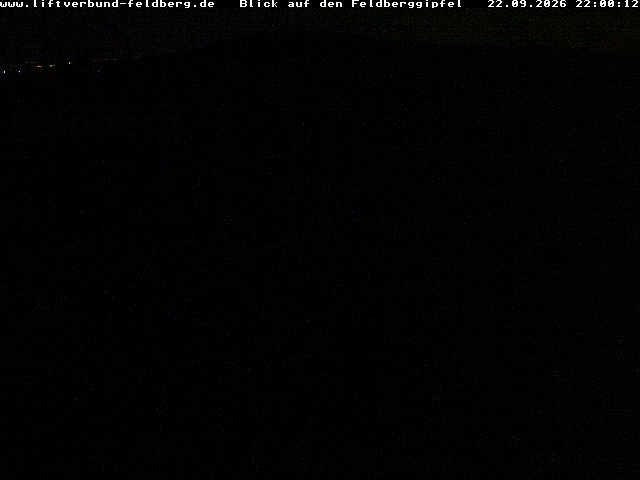 Feldberg Feldberg Summit snow cam captured at 22 September 2026 at 10:04 pm GMT+2