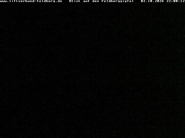 Feldberg Feldberg Summit snow cam captured at 2 October 2026 at 10:05 pm GMT+2