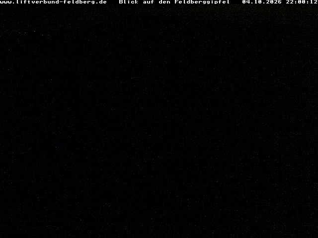 Feldberg Feldberg Summit snow cam captured at 4 October 2026 at 10:05 pm GMT+2