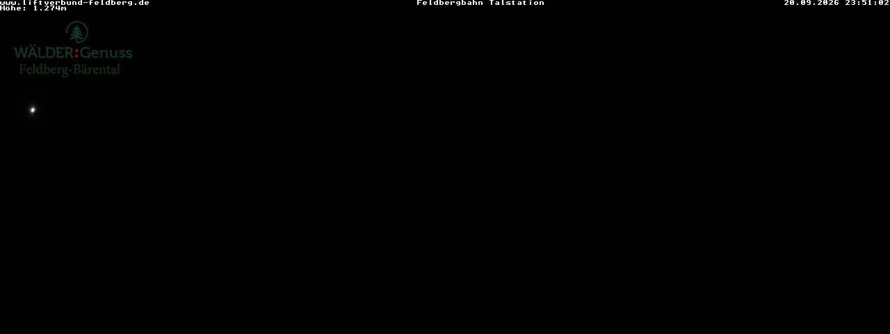 Feldberg Seebuck Base Station snow cam captured at 20 September 2026 at 11:51 pm GMT+2