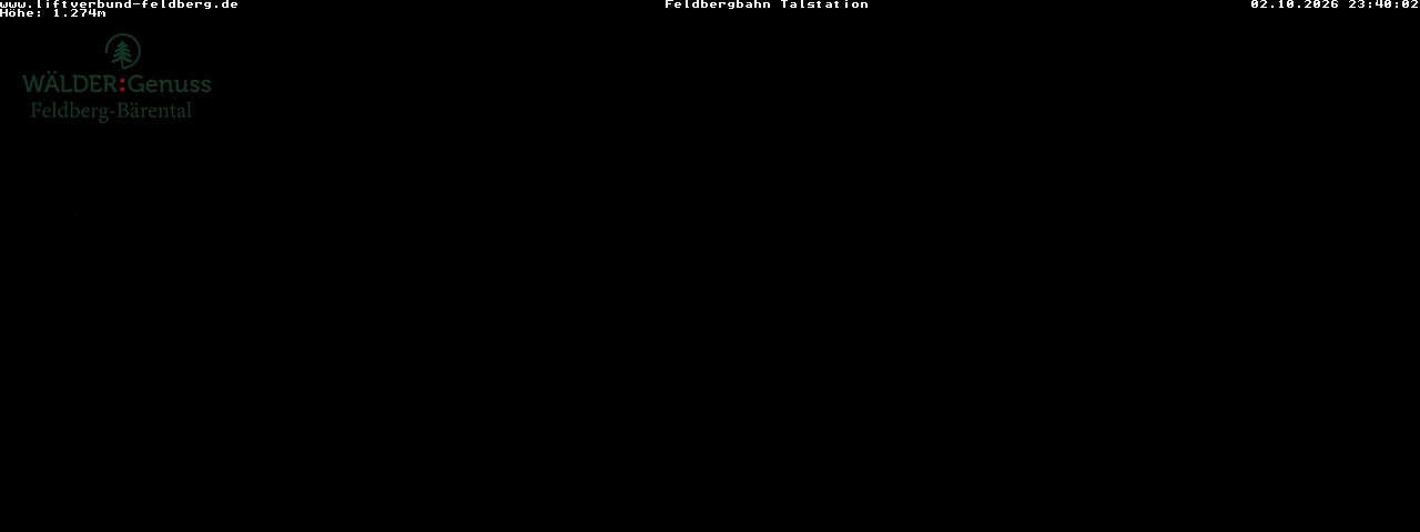 Feldberg Seebuck Base Station snow cam captured at 2 October 2026 at 11:40 pm GMT+2