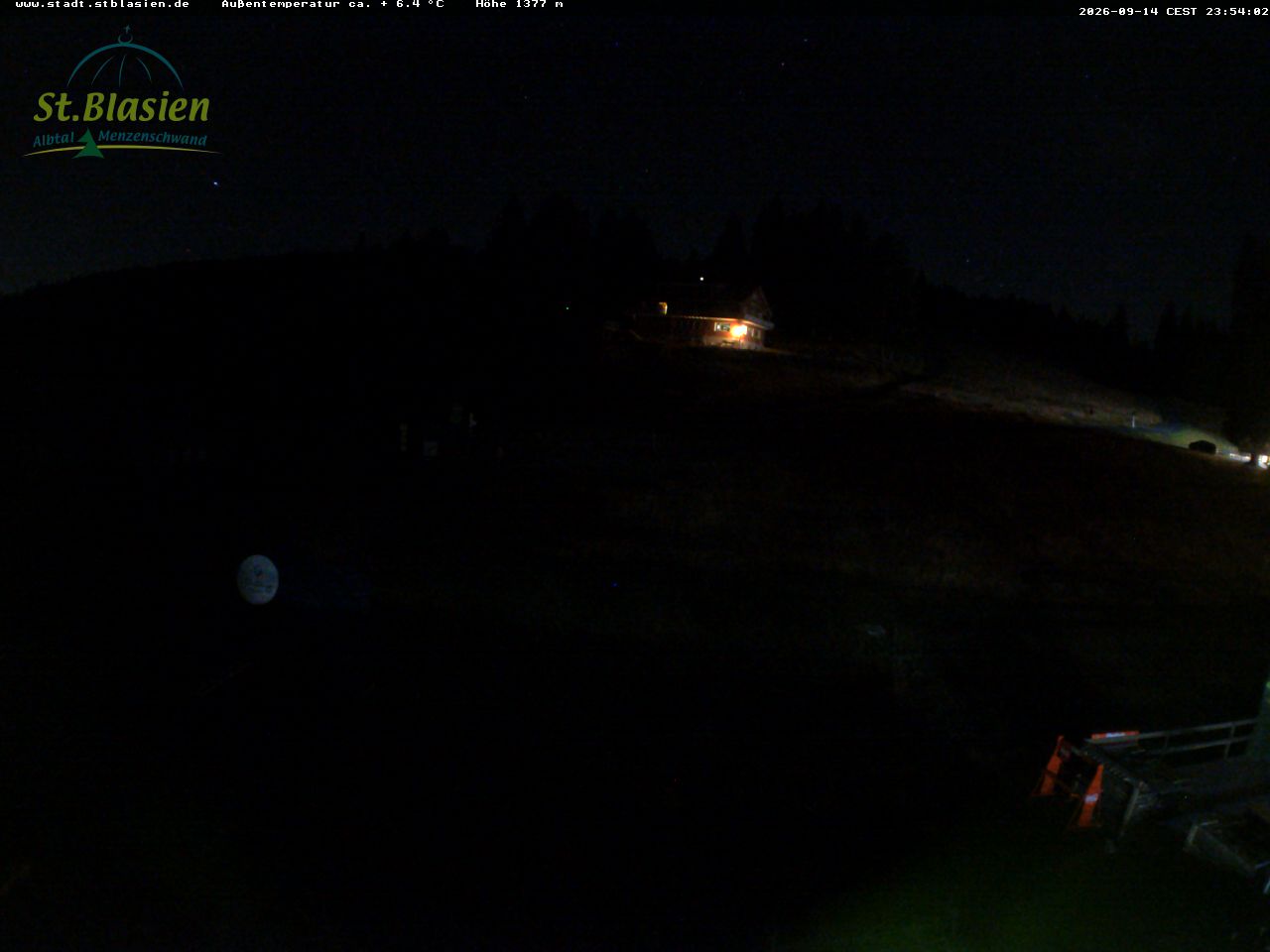 Feldberg Grafenmatt snow cam captured at 14 September 2026 at 11:54 pm GMT+2