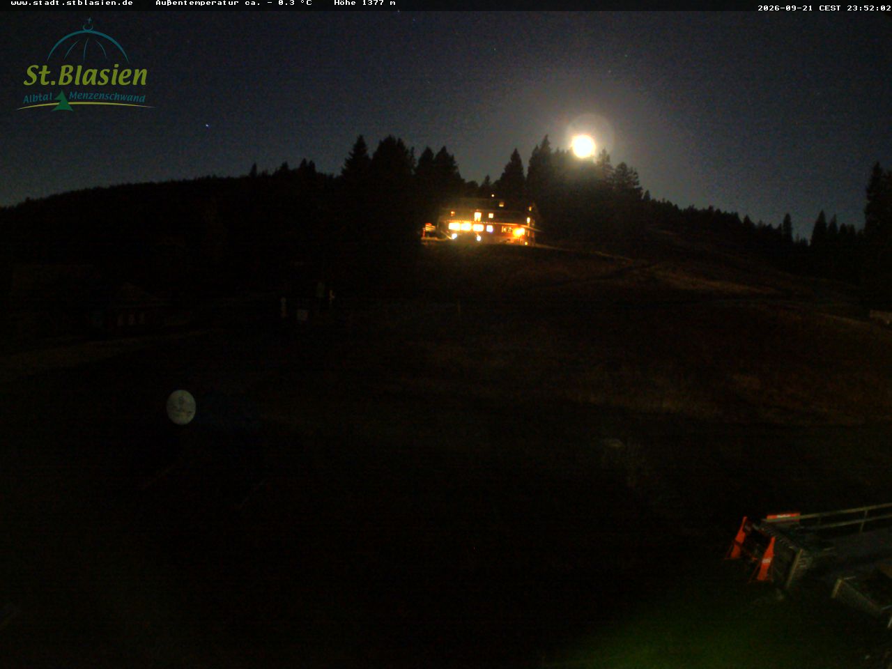 Feldberg Grafenmatt snow cam captured at 21 September 2026 at 11:52 pm GMT+2