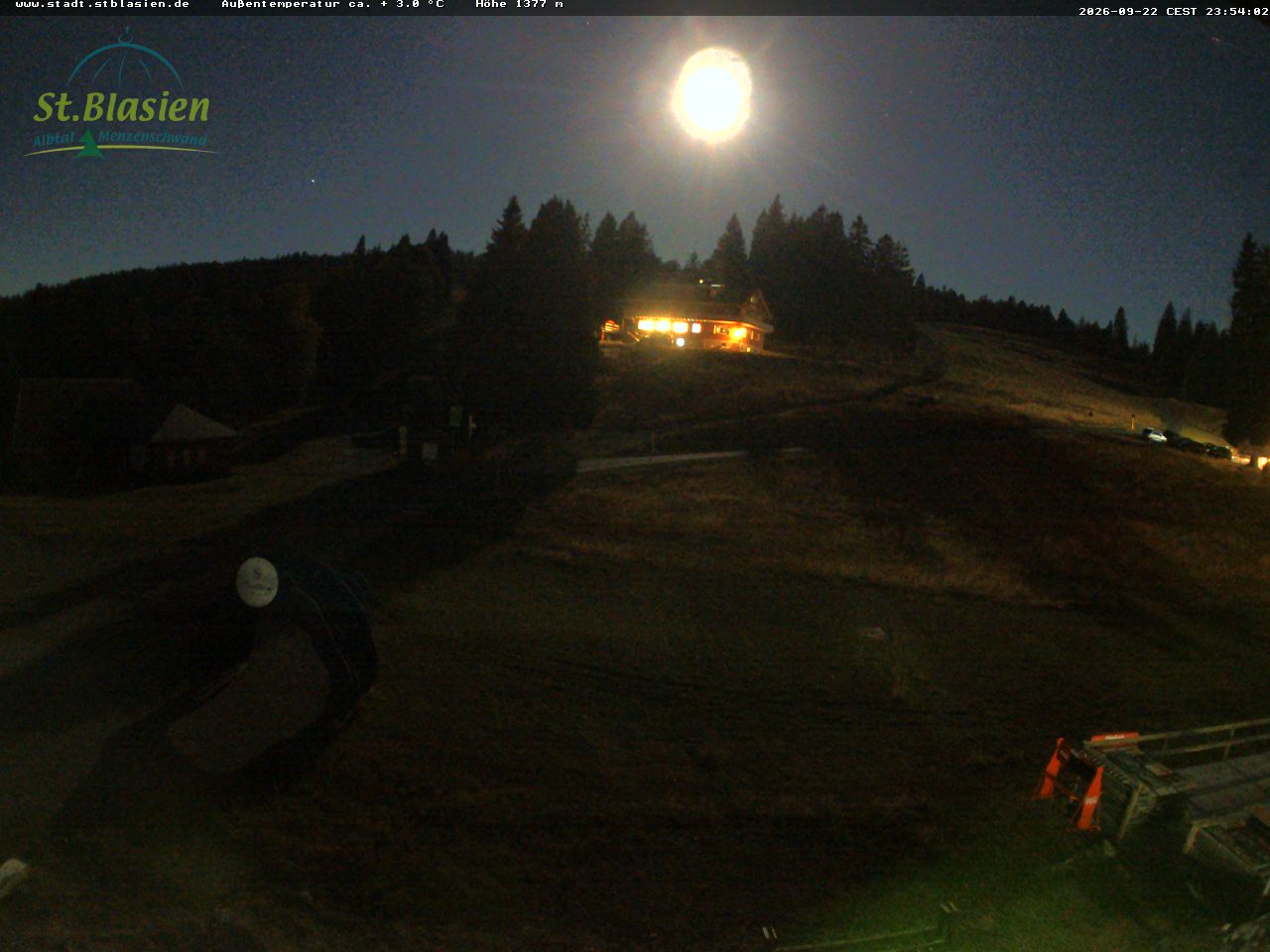 Feldberg Grafenmatt snow cam captured at 22 September 2026 at 11:54 pm GMT+2