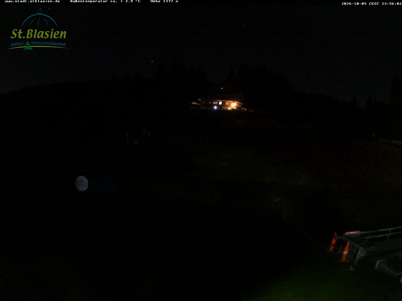 Feldberg Grafenmatt snow cam captured at 5 October 2026 at 11:56 pm GMT+2