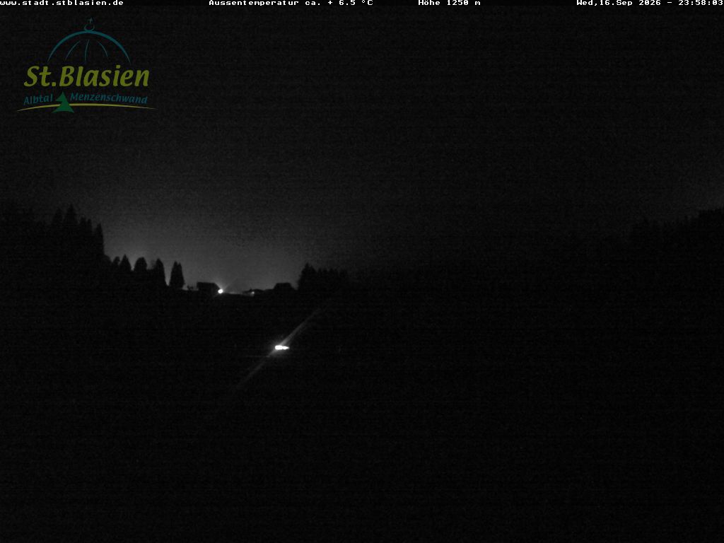 Feldberg Zeigerbahn snow cam captured at 16 September 2026 at 11:58 pm GMT+2