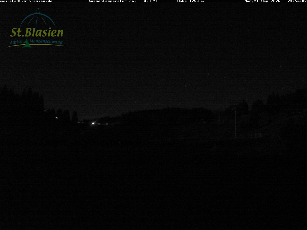 Feldberg Zeigerbahn snow cam captured at 21 September 2026 at 11:54 pm GMT+2