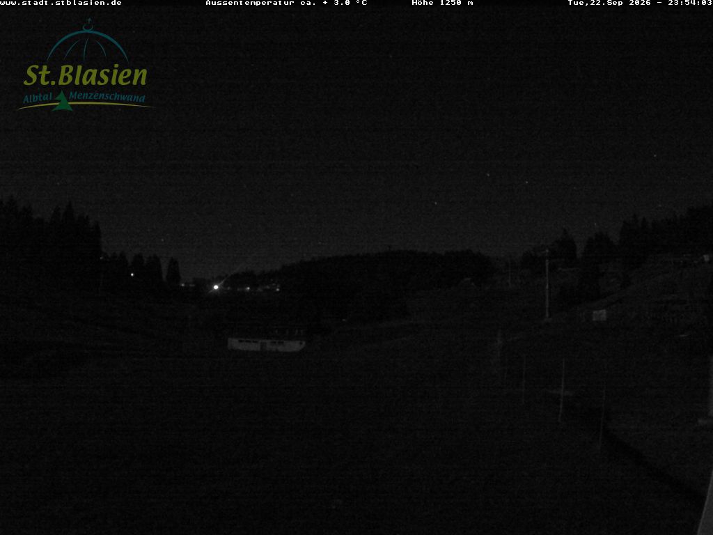 Feldberg Zeigerbahn snow cam captured at 22 September 2026 at 11:54 pm GMT+2