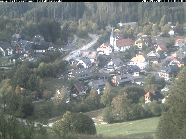 Feldberg Altglashütten - Schwarzenbachlift snow cam captured at 20 September 2026 at 6:10 pm GMT+2