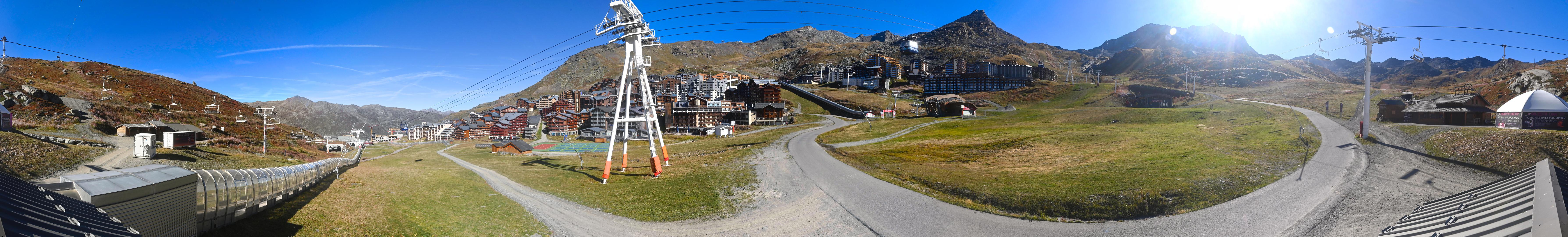 Val Thorens Rond Point des Pistes snow cam captured at 26 September 2026 at 10:48 am GMT+2