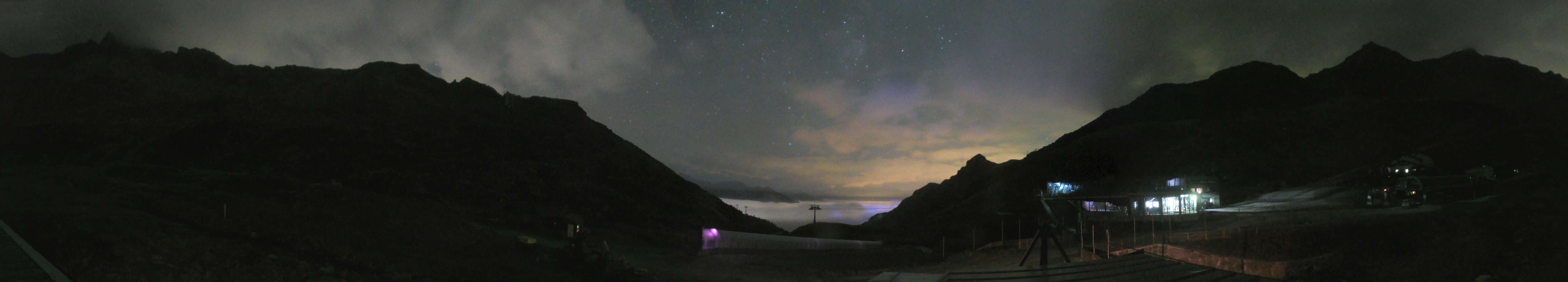 Val Thorens Plan Bouchet - Orelle snow cam captured at 17 September 2026 at 11:44 pm GMT+2