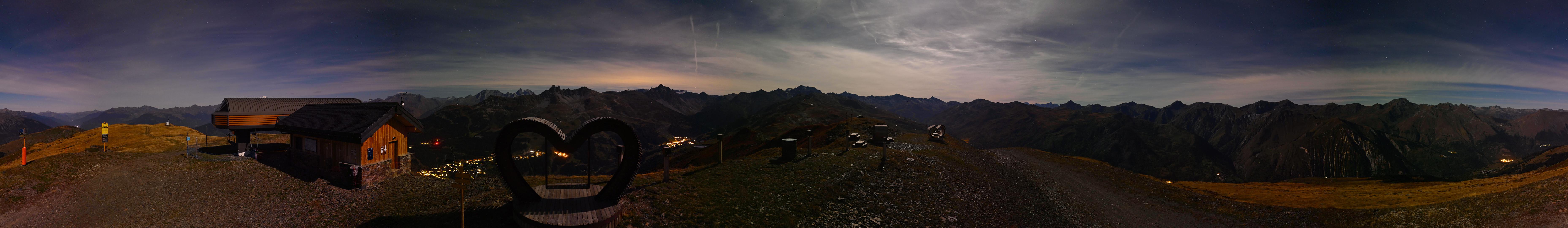 Méribel Roc de Fer Summit - 2,290 m snow cam captured at 24 September 2026 at 11:53 pm GMT+2