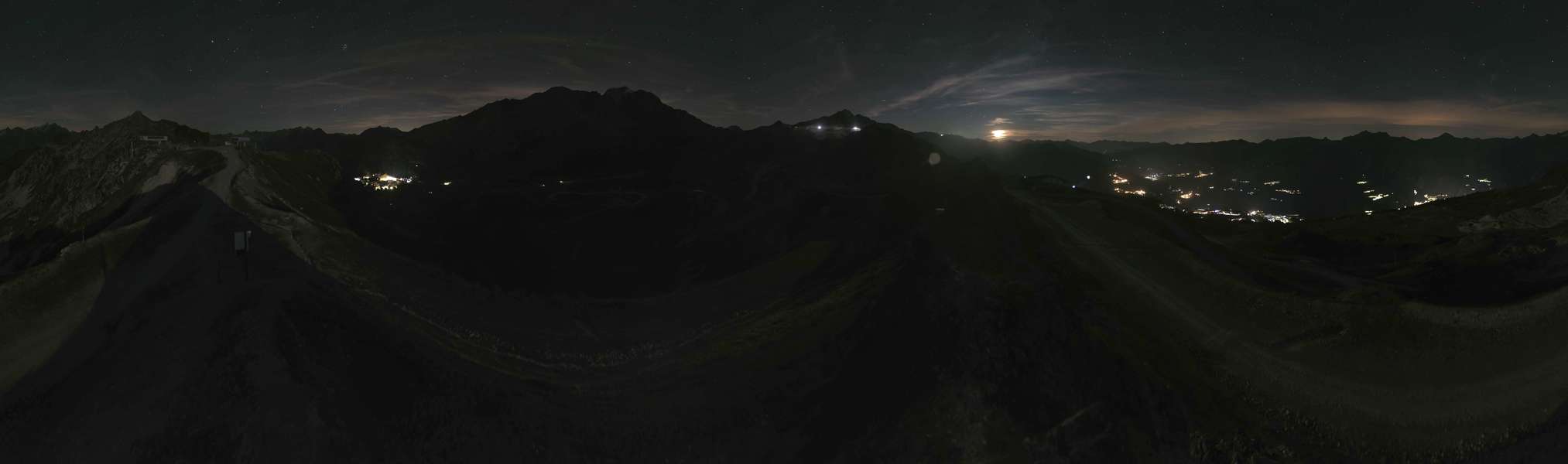 Les Arcs Arpette snow cam captured at 19 September 2026 at 11:57 pm GMT+2