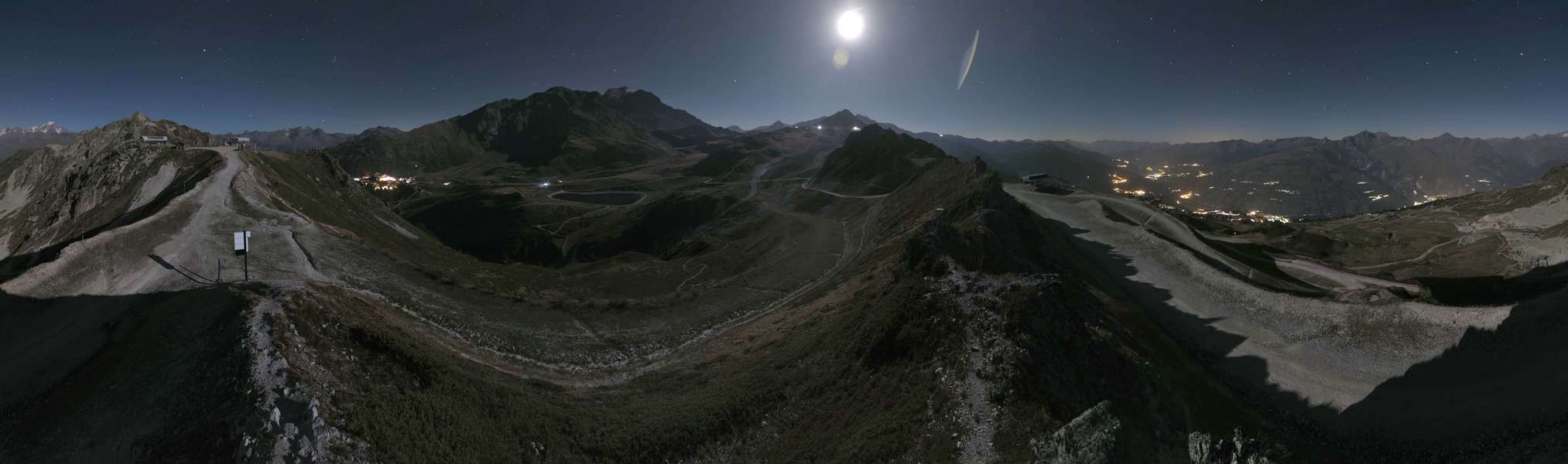 Les Arcs Arpette snow cam captured at 22 September 2026 at 11:34 pm GMT+2