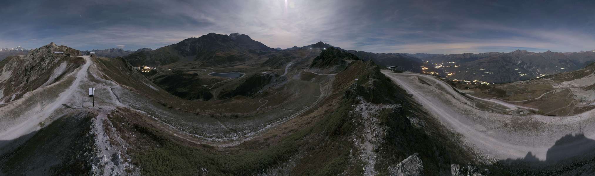 Les Arcs Arpette snow cam captured at 24 September 2026 at 11:41 pm GMT+2