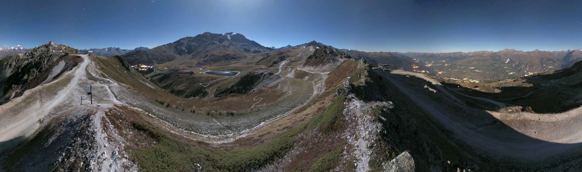Les Arcs Arpette snow cam captured at 26 September 2026 at 11:54 pm GMT+2