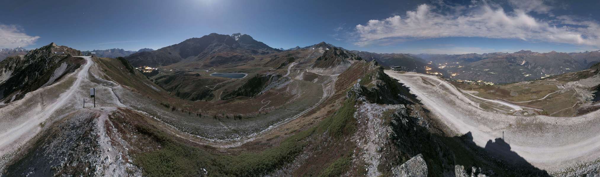 Les Arcs Arpette snow cam captured at 27 September 2026 at 11:41 pm GMT+2
